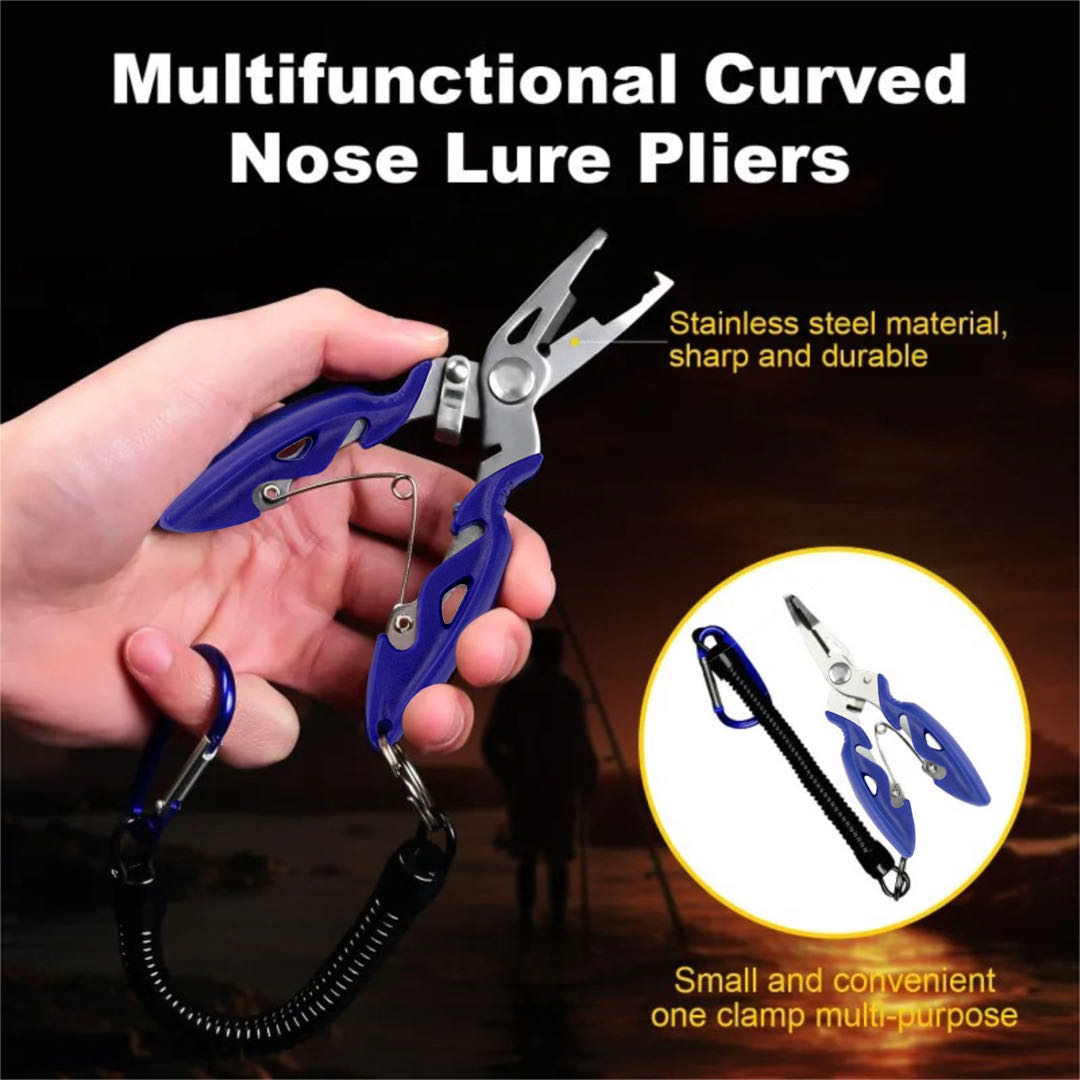 Fishing Equipment Set - Multifunctional Curved Mouth Road Sub Pliers