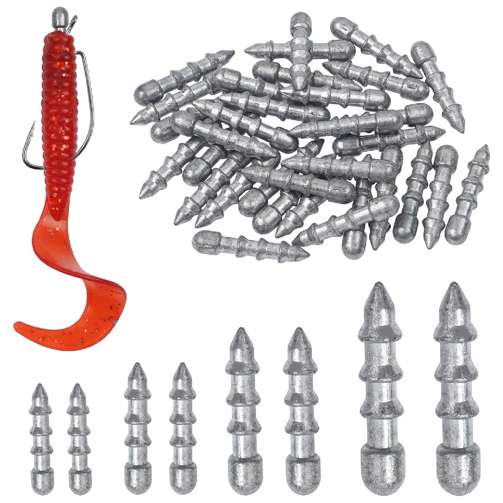 Trout Fishing Lure - 20pcs Nail weights sinkers Worm lure