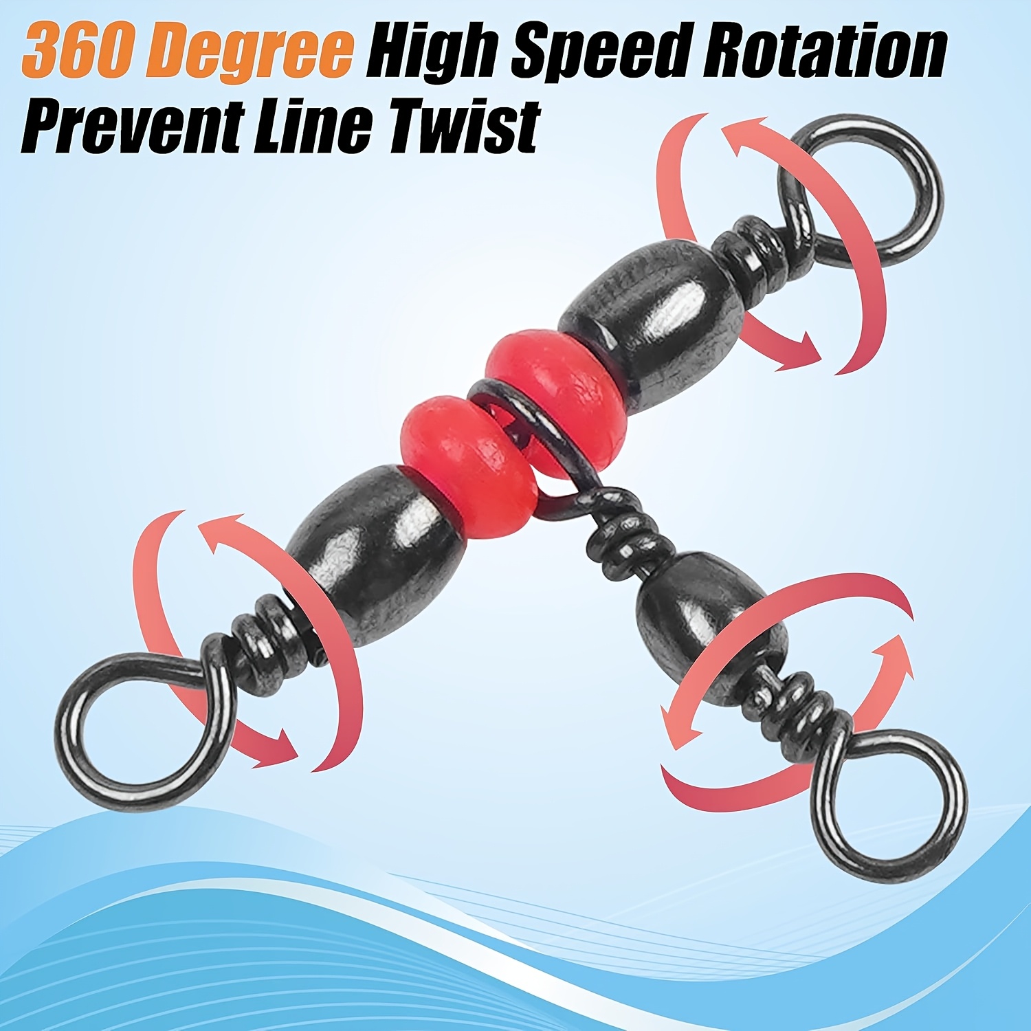 3 Three Way Swivels,Triple Swi - огляд і ціна Fishing Equipment Set