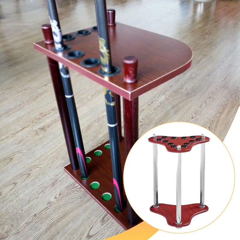 12 Slots Pool Cue Rack Vertica - огляд і ціна Fishing Equipment Gifts
