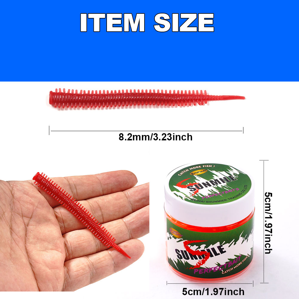 SUNMILE 10pcs Sand Worm Lures  - огляд і ціна Fishing Equipment For Trout