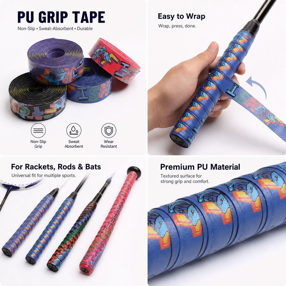PU Badminton Racket Cushion Ov - огляд і ціна Fishing Rod Wrap Tape