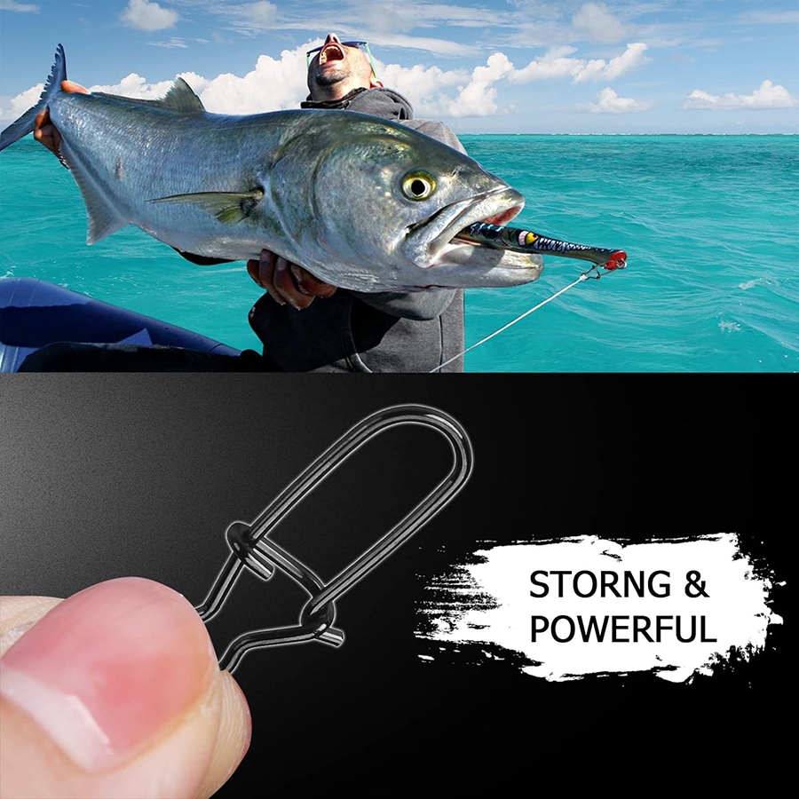 50Pcs Crankbait Snaps Stainles - огляд і ціна Fishing Equipment And Accessories