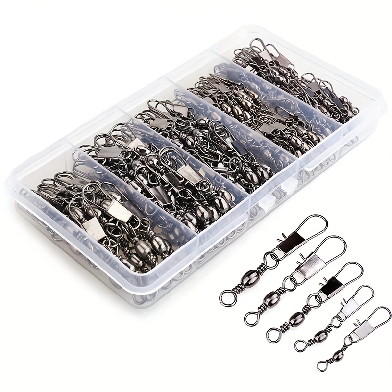 50/200pcs Barrel Snap Swivel F - огляд і ціна Fishing Equipment Set