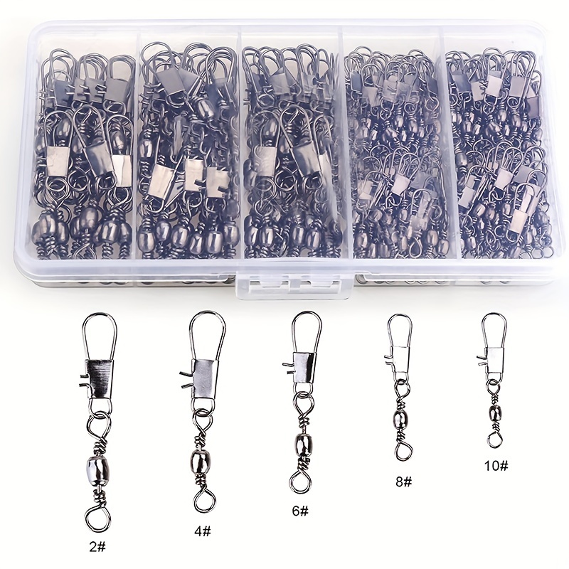 50/200pcs Barrel Snap Swivel F - огляд і ціна Fishing Equipment Set