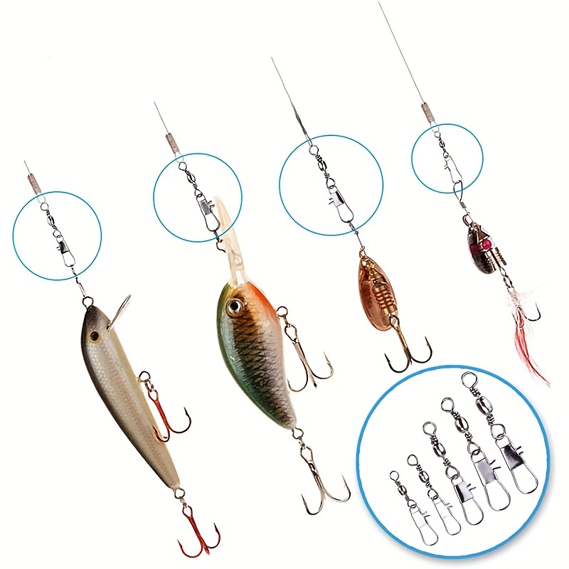 50/200pcs Barrel Snap Swivel F - огляд і ціна Fishing Equipment Set